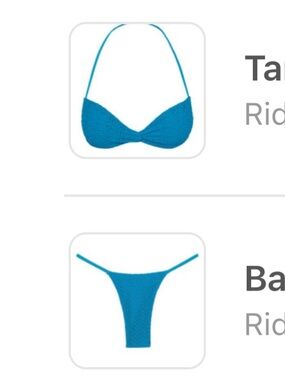 NWT Monday Swimwear Tamarama Top -Ride the Wave Crochet & Barbados Bottom
